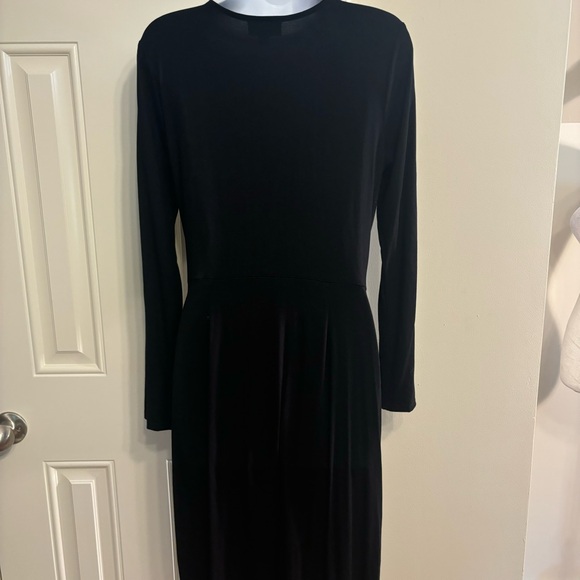 MODCLOTH Black Faux Wrap Dress - Picture 3 of 7